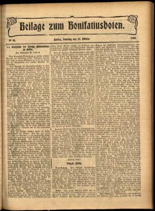 Zweite Ausgabe vom Sonntag, den 29. Oktober 1905.