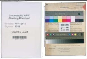 Entnazifizierung Josef Heinrichs , geb. 05.06.1907 (Buerohilfskraft)