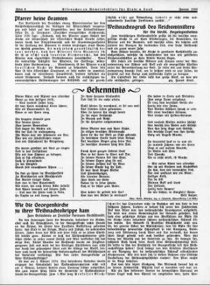 Weihnachtsgruß des Reichsministers für die kirchl. Angelegenheiten