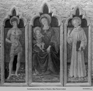 Maria mit Kind und den Heiligen Sebastian und Benedikt