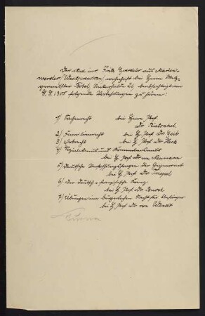 gehörte Vorlesungen Sommersemester 1905