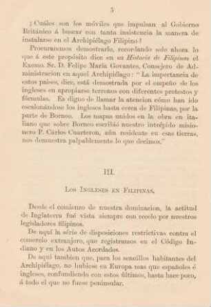 III. Los Ingleses en Filipinas
