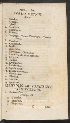 Series Regum, Principum, Et Interregum