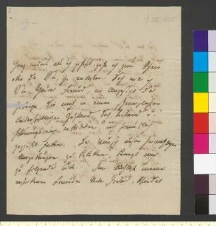 Brief von Wolzogen, Friederike Sophie Karoline Augusta von an Goethe, Johann Wolfgang von