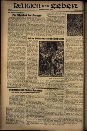 Vierte Ausgabe vom Samstag, den 20. März 1937.
