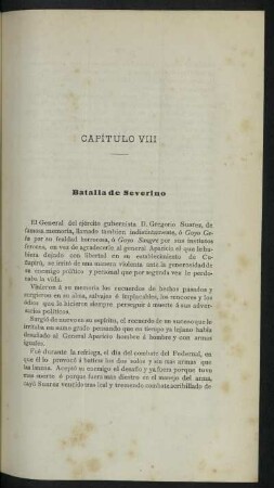 Capítulo VIII - Batalla de Severino