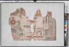 Westenborken (Borken) Hofgrundstücke mit Register 1717 100 Ruten = 25,8 cm 48 x 70 kol. Zeichnung Johann Reiner Oßing Landmesser Landsberg-Velen Nr. 98