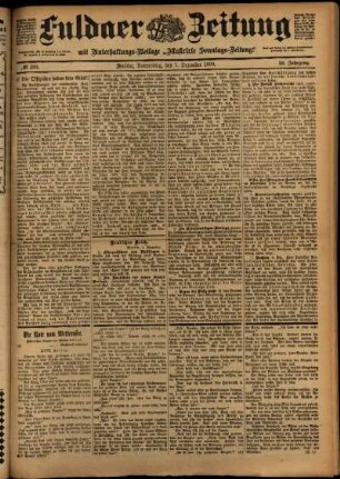 Ausgabe vom Donnerstag, den 07. Dezember 1899.