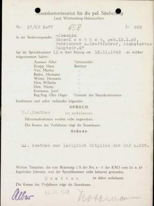 Köthen, Hans Joachim