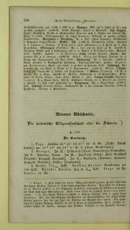 Vierter Abschnitt. Die helvetische Eidgenossenschaft oder die Schweiz