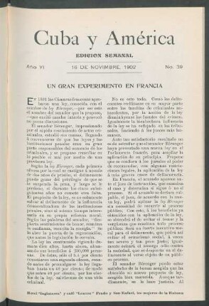 Un gran experimento en Francia.