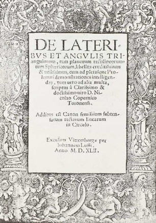 De latoribus et angulis triangulorum...