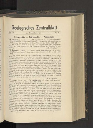 15. November 1910. No. 6.