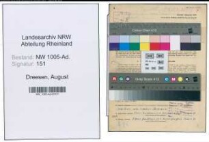 Entnazifizierung August Dreesen , geb. 16.09.1901 (Kraftfahrer)
