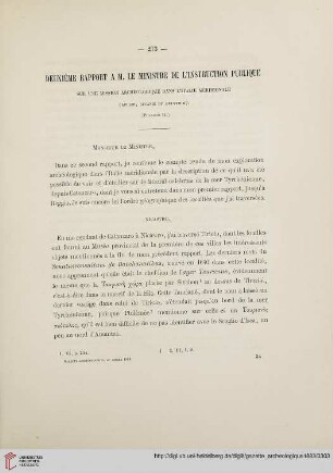 Deuxième rapport à M. le Ministre de l’Instruction Publique sur une mission archéologique dans l'Italie méridionale, [3]