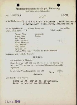 Pfundtner, Wilhelm