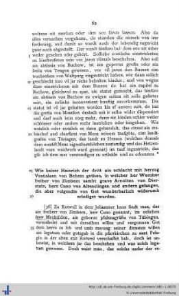 Wie kaiser Hainrich der dritt ain schlacht … gethon, in welcher her Wernher freiher von zimbern...