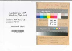 Entnazifizierung Heino Moellhoff , geb. 01.10.1893 (Beamter)