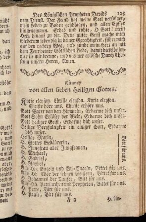 Litaney von allen lieben Heiligen Gottes. - Gebett nach der Litaney von allen Heiligen.