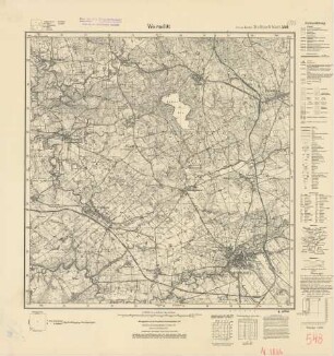 1886 (alte Nr.: 548) Wormditt, Meßtischblatt (4 cm - Karte)