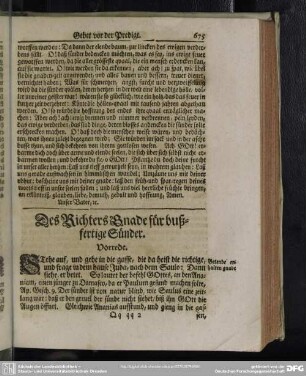 Des Richters Gnade für bußfertige Sünder