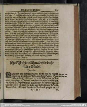 Des Richters Gnade für bußfertige Sünder
