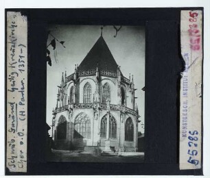 Schwäbisch Gmünd, Heilig-Kreuz-Münster : Außenansicht von O, Chorschluss