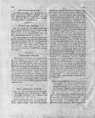 Neue inländische Journale.