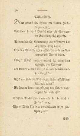Erinnerung.