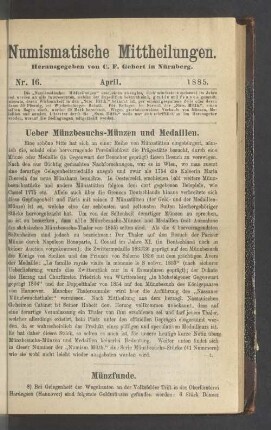 Nr. 16. April 1885