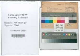 Entnazifizierung Willy Andersen , geb. 17.01.1903 (Bahnschaffner)