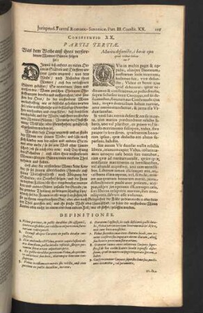 Constitutio XX. - XXIV.