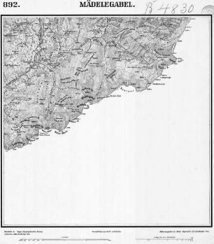 892 Mädelegabel [Topographische Karte von Bayern 1:25.000 (Positionsblätter)]