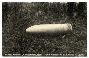 Kriegs-Erinnerungs-Karte: Eine engl. Liebesgabe vor Ypern (Länge 1,45 m)