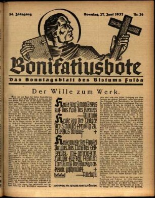 Ausgabe vom Sonntag, den 27. Juni 1937.