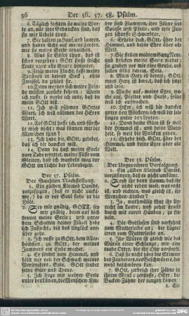 Der 58. Psalm. Der Ungerechten Verfolgung