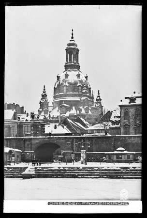 Dresden, Frauenkirche im Winter
