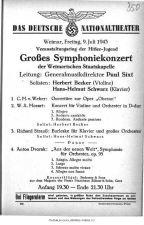 Großes Symphoniekonzert