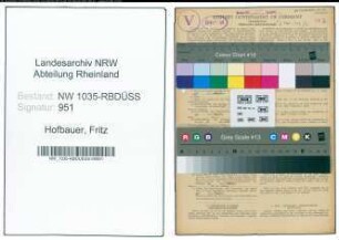 Entnazifizierung Fritz Hofbauer , geb. 18.01.1906 (Bergmann)