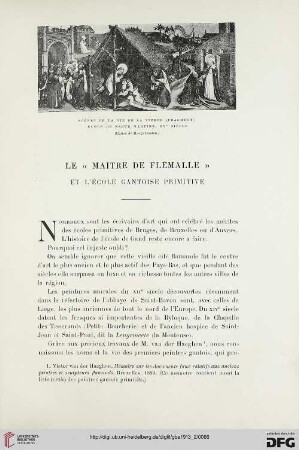 4. Pér. 10.1913: Le "Maître de Flémalle" et l'École gantoise primitive