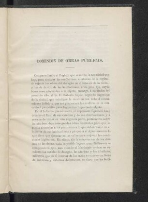 Comision de obras públicas.