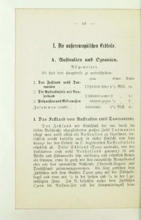 A. Australien und Ozeanien