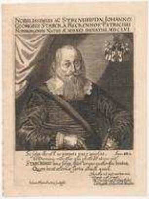Hans Georg Starck, Nürnberger Patrizier; geb. 1591; gest. 1656