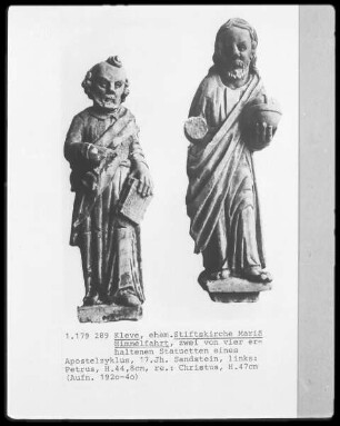 Petrus und Christus (aus einem Apostelzyklus?)