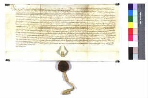 Dechant und Kapitel zu Ellwangen: "Erbbrief Hans Schwarz zu Bühler". (Altrep. S. 55)