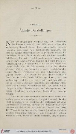 Kapitel II: Älteste Darstellungen