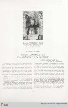 18: Rzeźby Sebastiana Sali dla Krzysztofa Opalińskiego