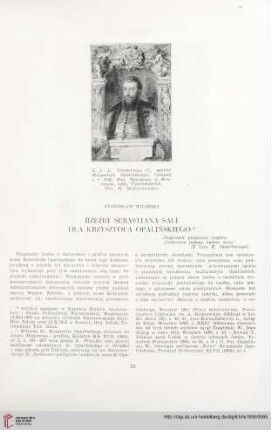 18: Rzeźby Sebastiana Sali dla Krzysztofa Opalińskiego
