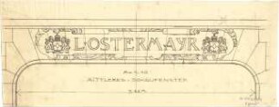 Pfann, Paul; Nürnberg, Königstr. 33-37; Wohn- und Geschäftshaus L. Ostermayr - Mittleres Schaufenster (Detail)