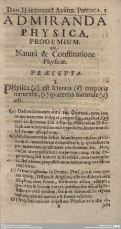 Admiranda Physica.